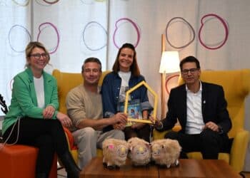 Prominenter Besuch im Ronald McDonald Haus München-Großhadern